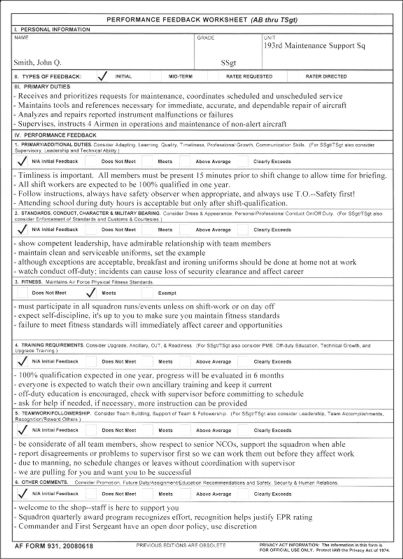 Performance Appraisal Performance Appraisal Bullet Examples