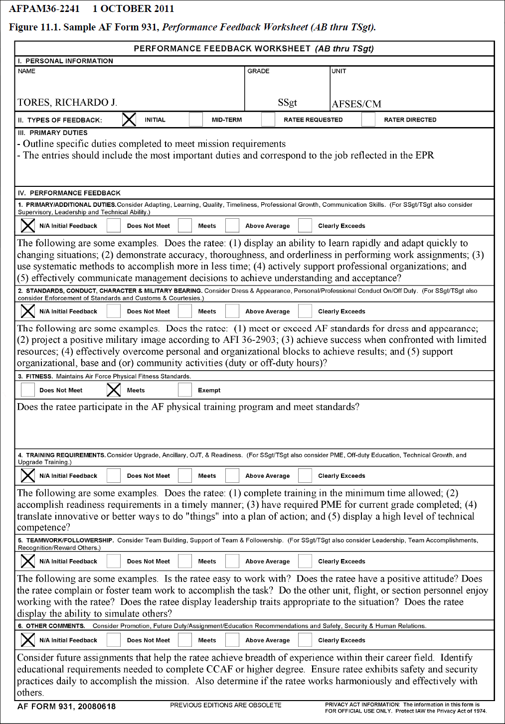 Af 931 Fillable Form Printable Forms Free Online